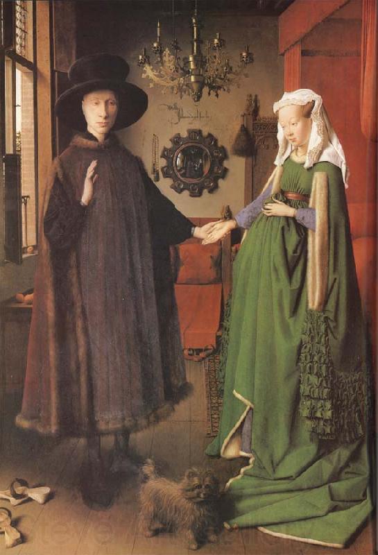 Jan Van Eyck Giovanni Arnolfini and his Bride Spain oil painting art